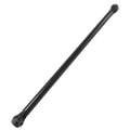Black metal lower A-arm suspension control arm with cylindrical bushings on both ends, straight design.