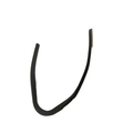 Black rubber airbox seal gasket with a contoured U-shape design for Can-Am Maverick X3 models.