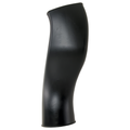 Black curved plastic air intake tube with smooth matte finish for Can-Am vehicles.