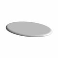 Round white Polaris star logo emblem with smooth, slightly raised edges on a flat surface.
