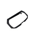 Black plastic cluster support frame with angular edges and mounting tabs for Can-Am vehicles.