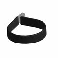 Black rectangular flexible clamp with gray mounting bracket and open-ended design.