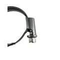 A close-up of the Polaris Hose Clamp, 25-40 Mm, featuring a security bolt and isolated on a white background—ideal for anyone needing durable off-road UTV or ATV accessories.
