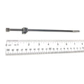 Black plastic harness edge clip with locking head, shown next to white ruler for scale.