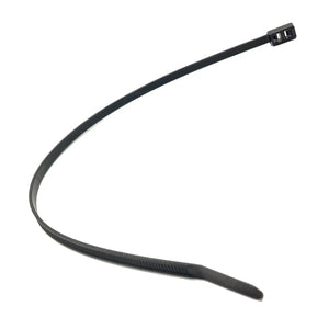 Black flexible double-loop nylon strap with locking mechanism, 260mm length.