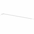 Long slender metal shift cable with a curved end and small metal fittings on opposite ends.