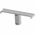 Gray plastic weld stud clip with a flat top and cylindrical base designed for 5 mm tape on applications.