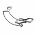 Silver metal wire airbox cover guard with curved protective frame and angular mounting points.