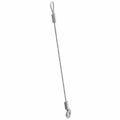 Gray metal tailgate cable with looped ends and reinforced sleeve sections for Polaris Ranger models.
