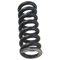 Black heavy-duty coil handle spring with tightly wound metal coils.