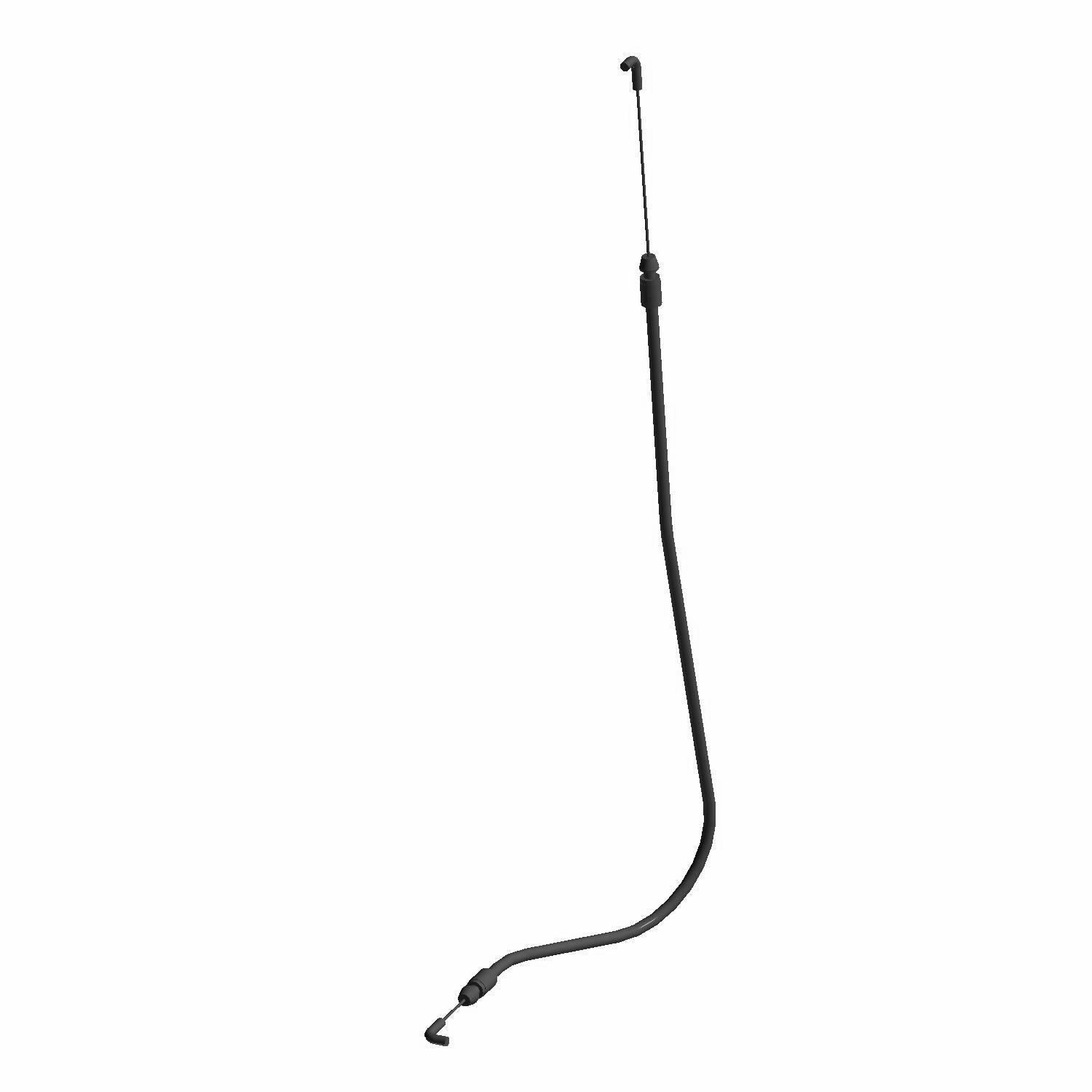 Black flexible rear door cable with metal connector ends for Polaris UTV door mechanism.