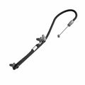 Black metal and rubber door cable with mounting hardware and a steel cable end for Polaris Ranger XD 1500 UTVs.