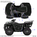 BODY: DECALS STANDARD - 2025 POLARIS SPORTSMAN 570 EPS
