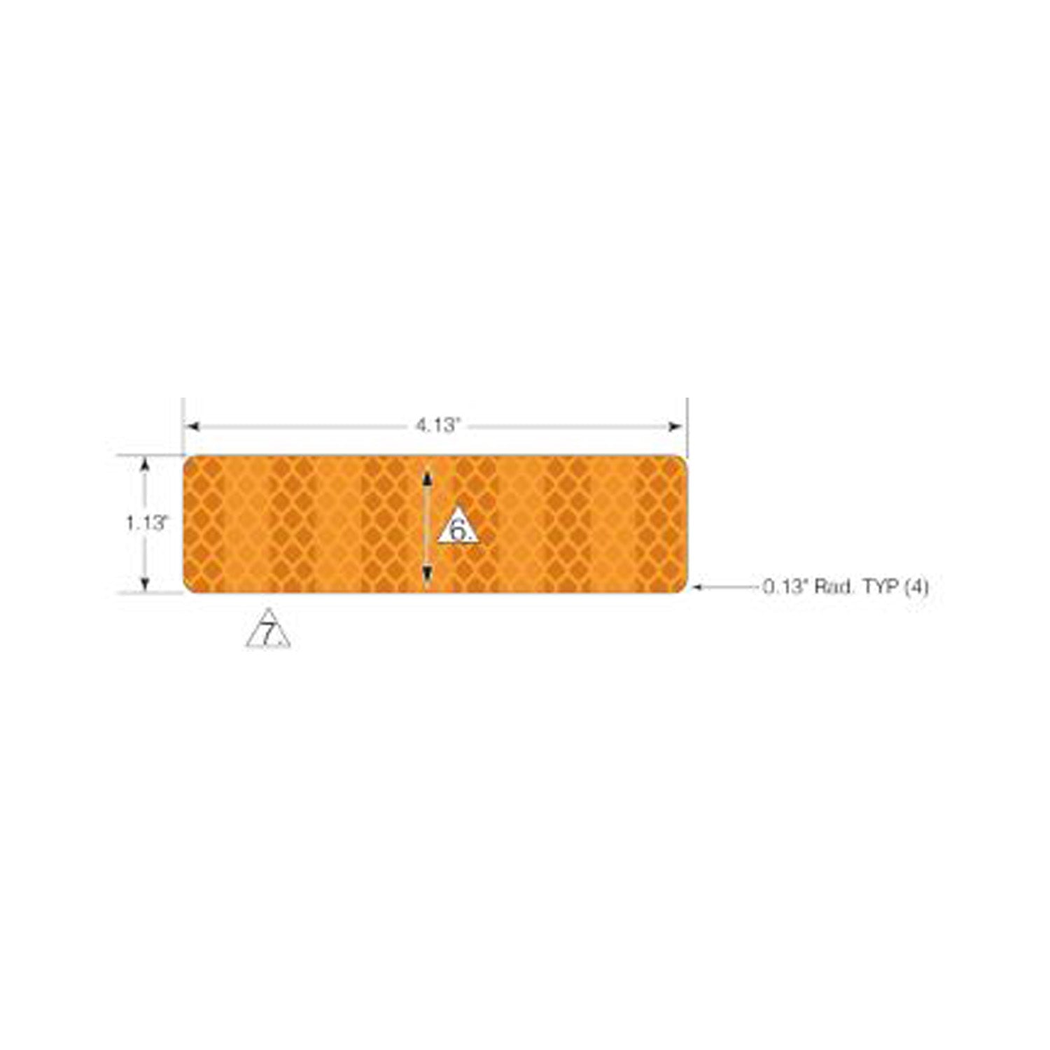 Reflector Decal, Amber by Polaris