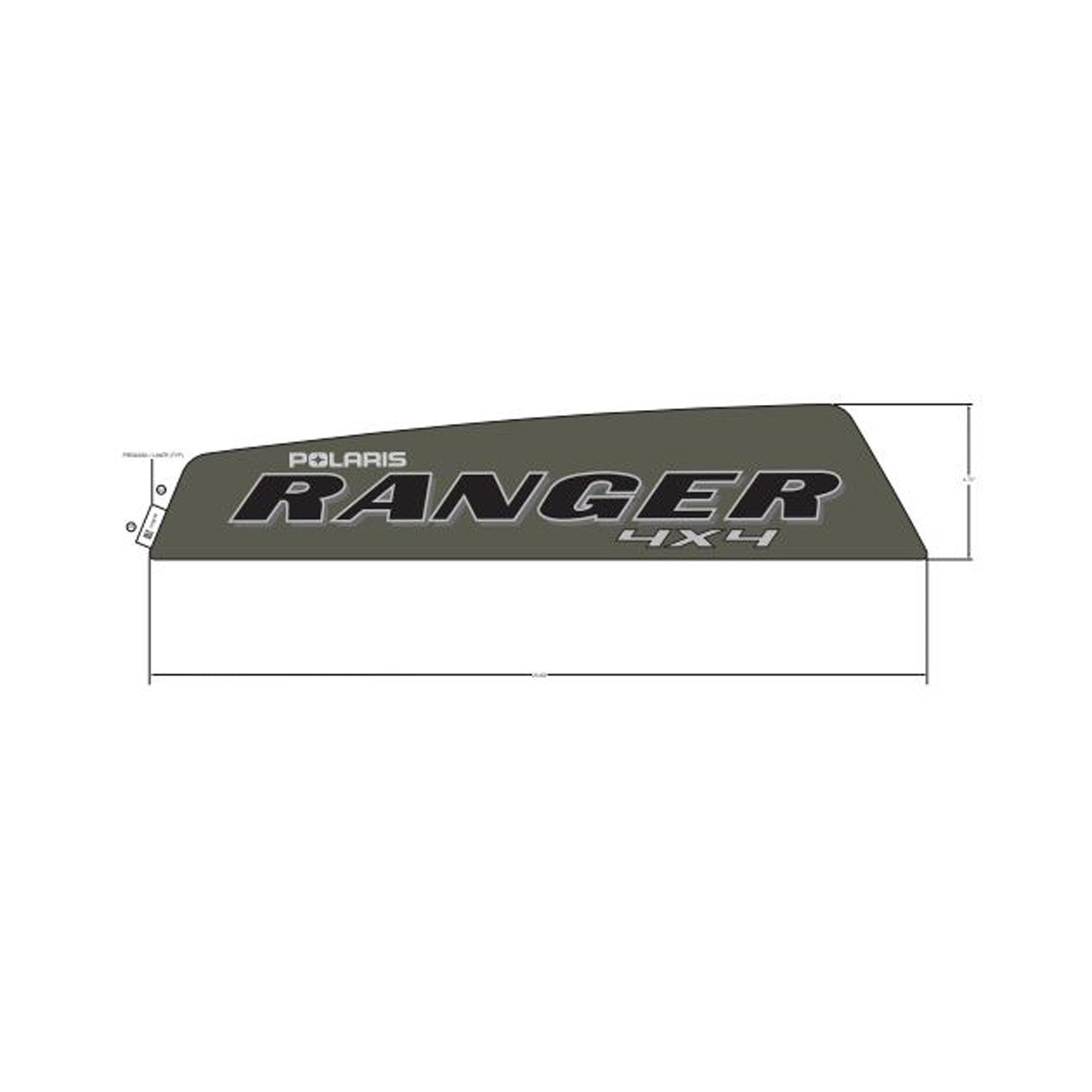 Cargo Box Decal, Ranger, Left by Polaris