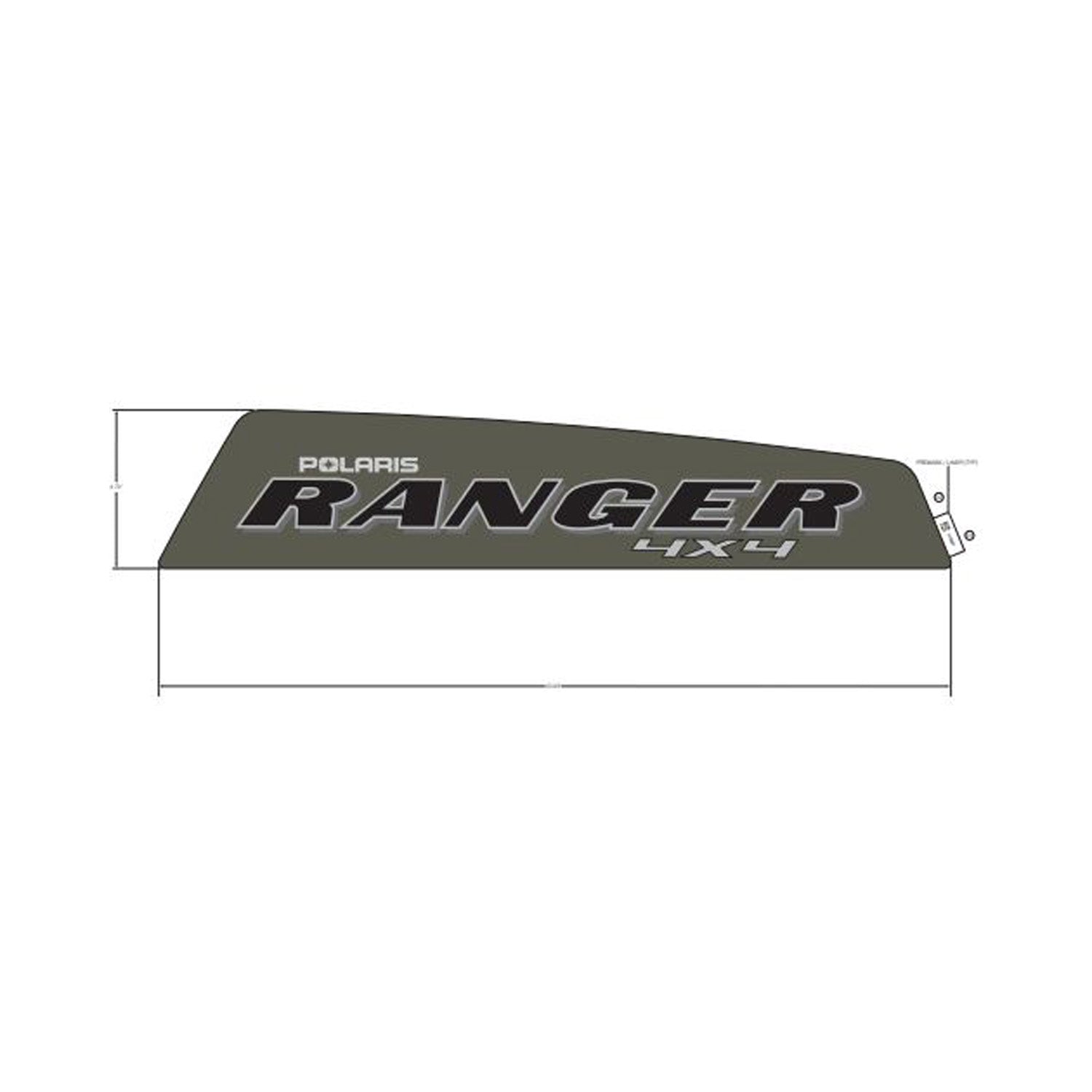 Cargo Box Decal, Ranger, Right by Polaris