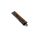 Black and orange rectangular Highway Bar decal with safety warning text and small QR code in bottom corner.