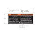 Cargo Limit Decal 22lbs by Indian