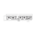 Polaris Logo Decal, White by Polaris