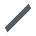 Gray rectangular caution decal for Polaris Airbox header with angled ends.