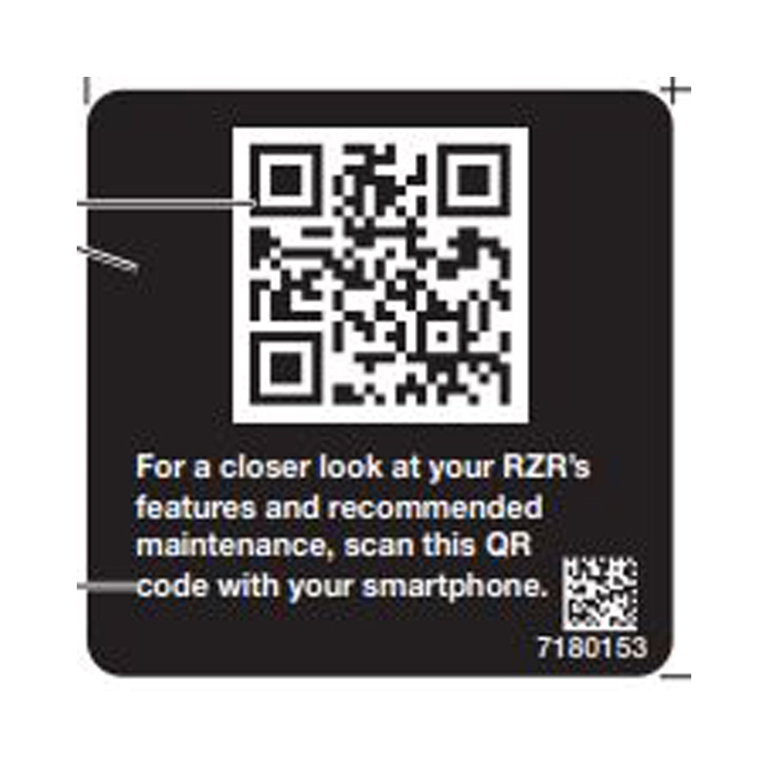 Decal, QR Code Main by Polaris