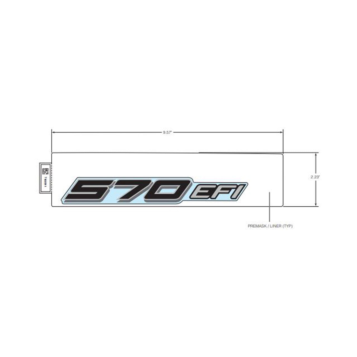 Hood Decal, 570, Left by Polaris
