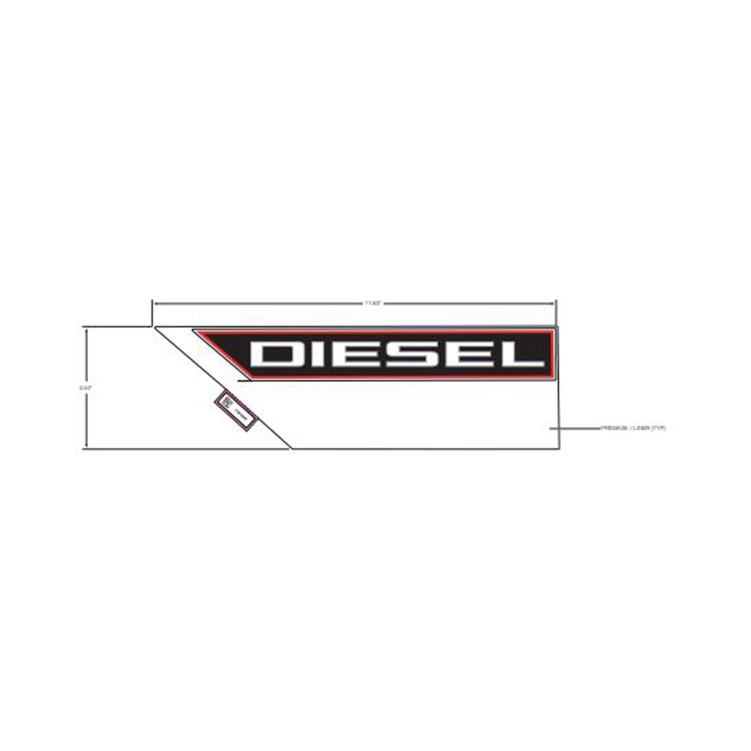 Hood Decal, Diesel, Left by Polaris