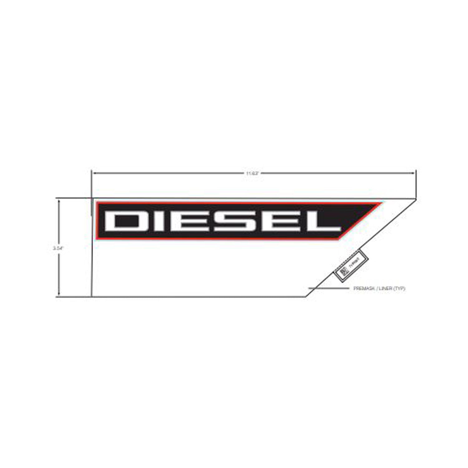 Hood Decal, Diesel, Right by Polaris