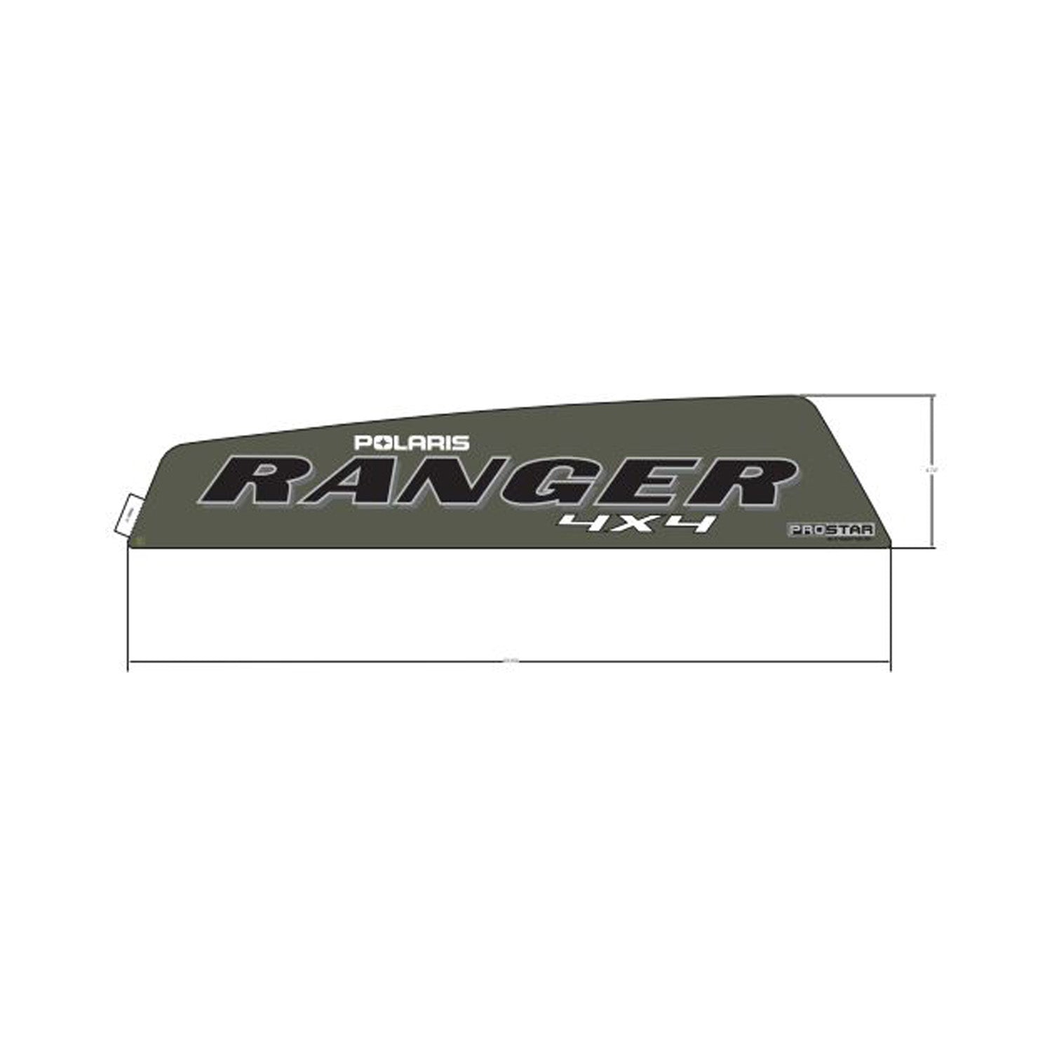 Cargo Box Decal, Ranger, Prostar, Left by Polaris