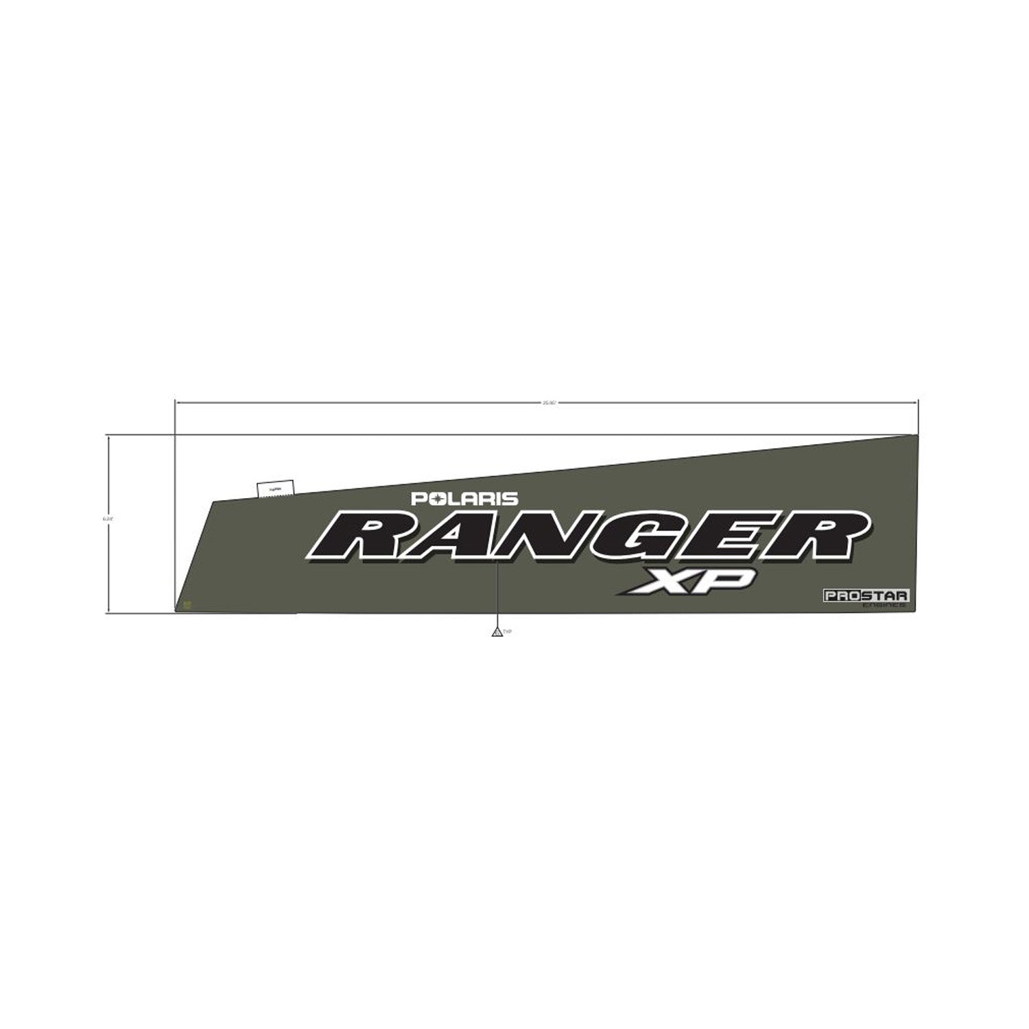 Cargo Box Decal, Xp, Prostar, Left by Polaris