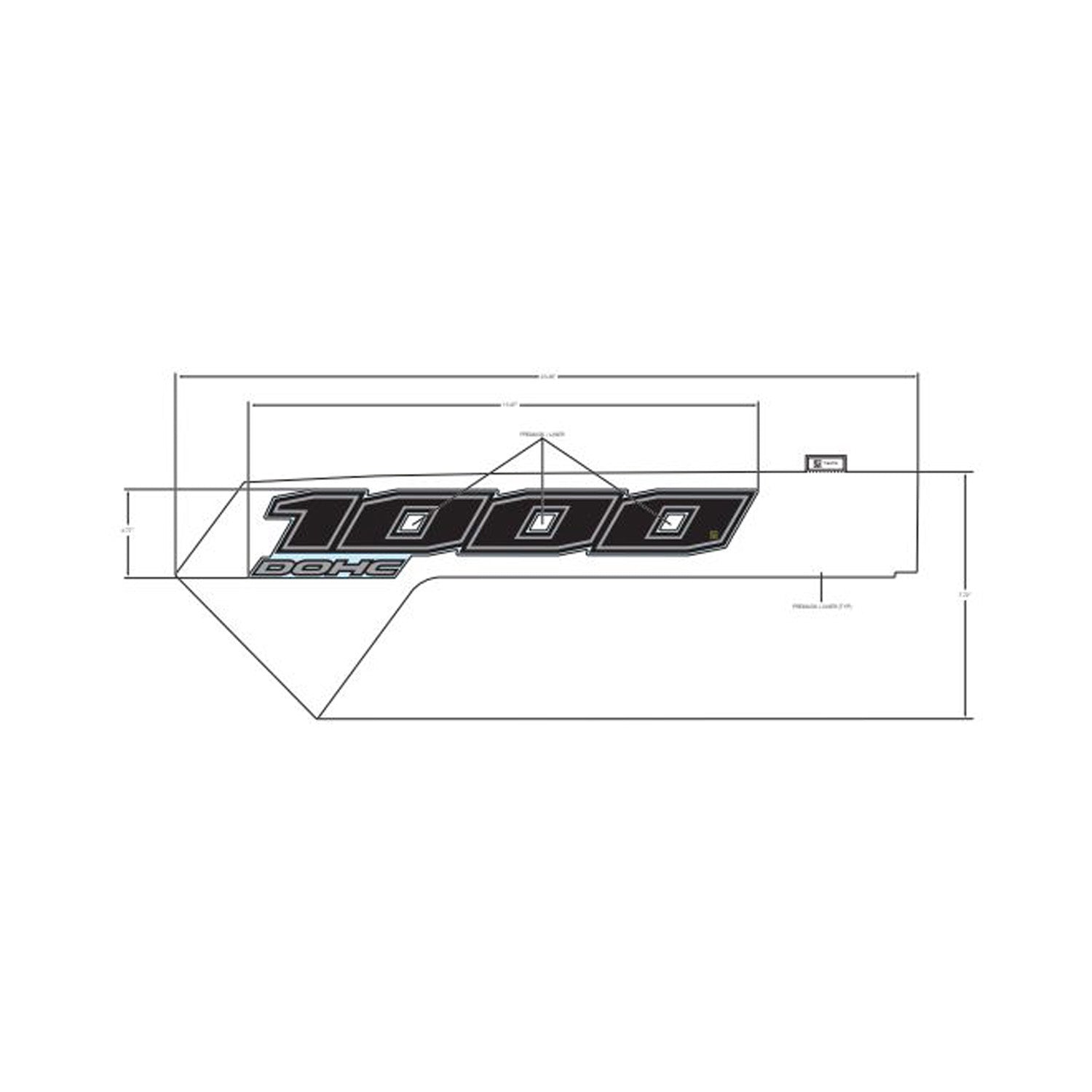 Front Fender Decal, 1000, Right by Polaris