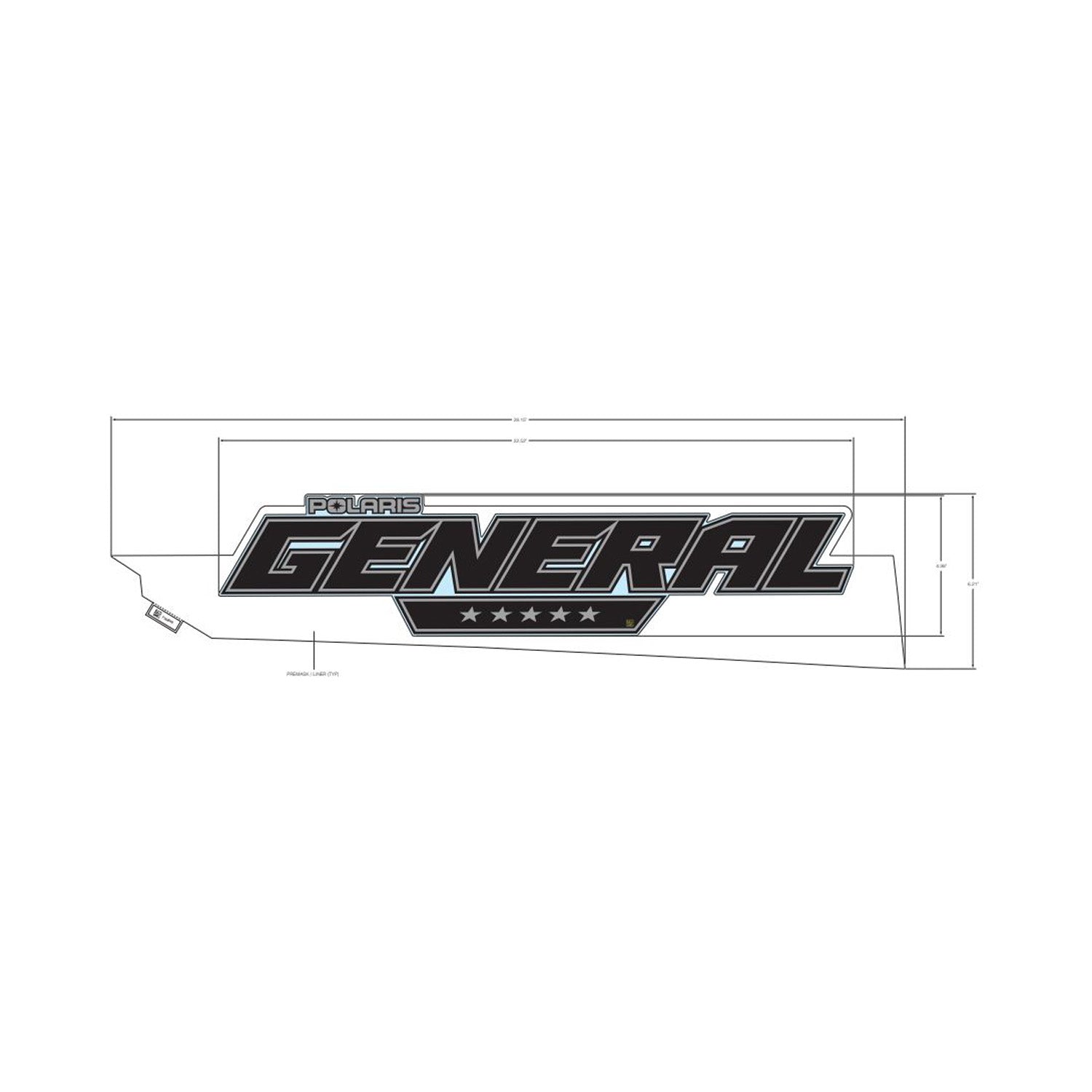 Cargo Box Side Decal, General, Right by Polaris