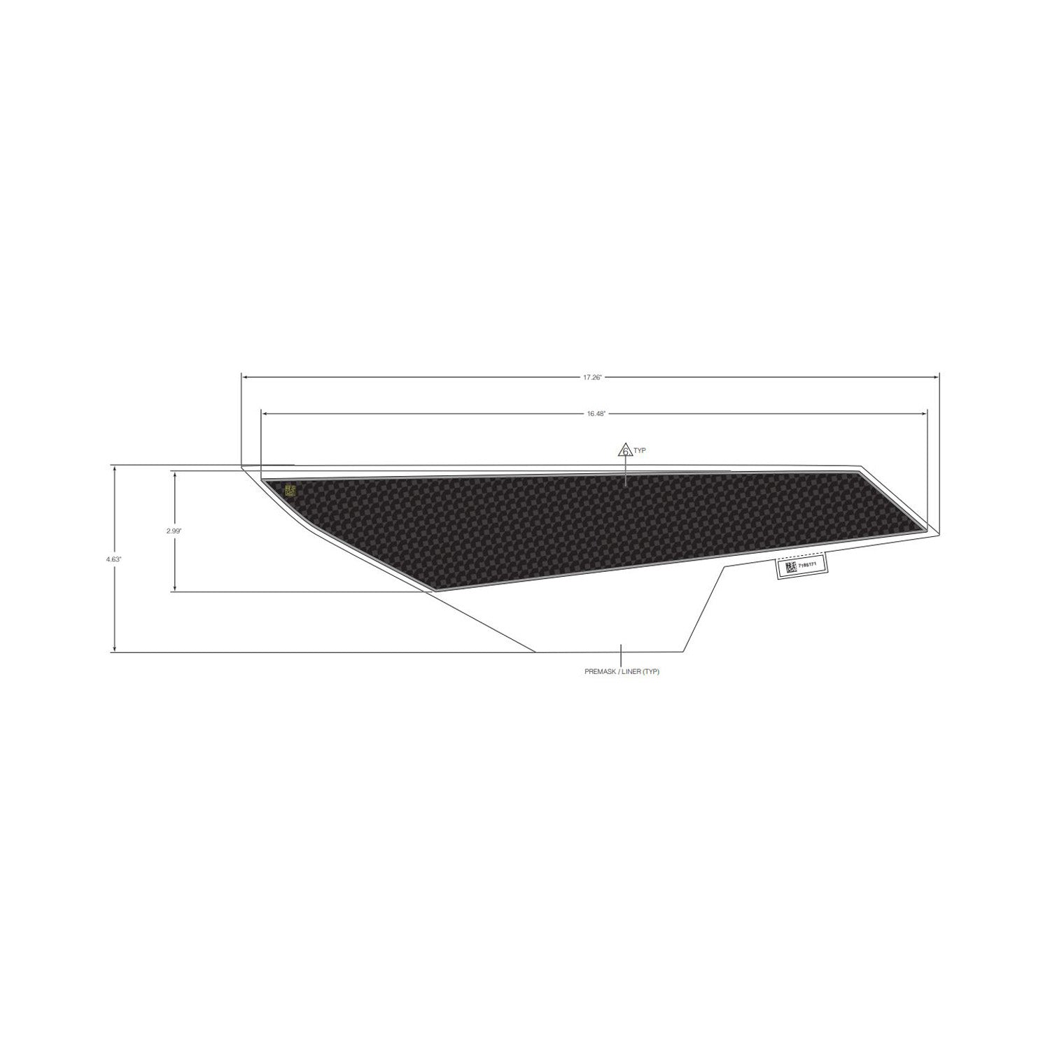 Front Lower Door Decal, Right by Polaris