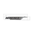 Gray and black angular front fender decal with "1000" and "efi" text in bold font.