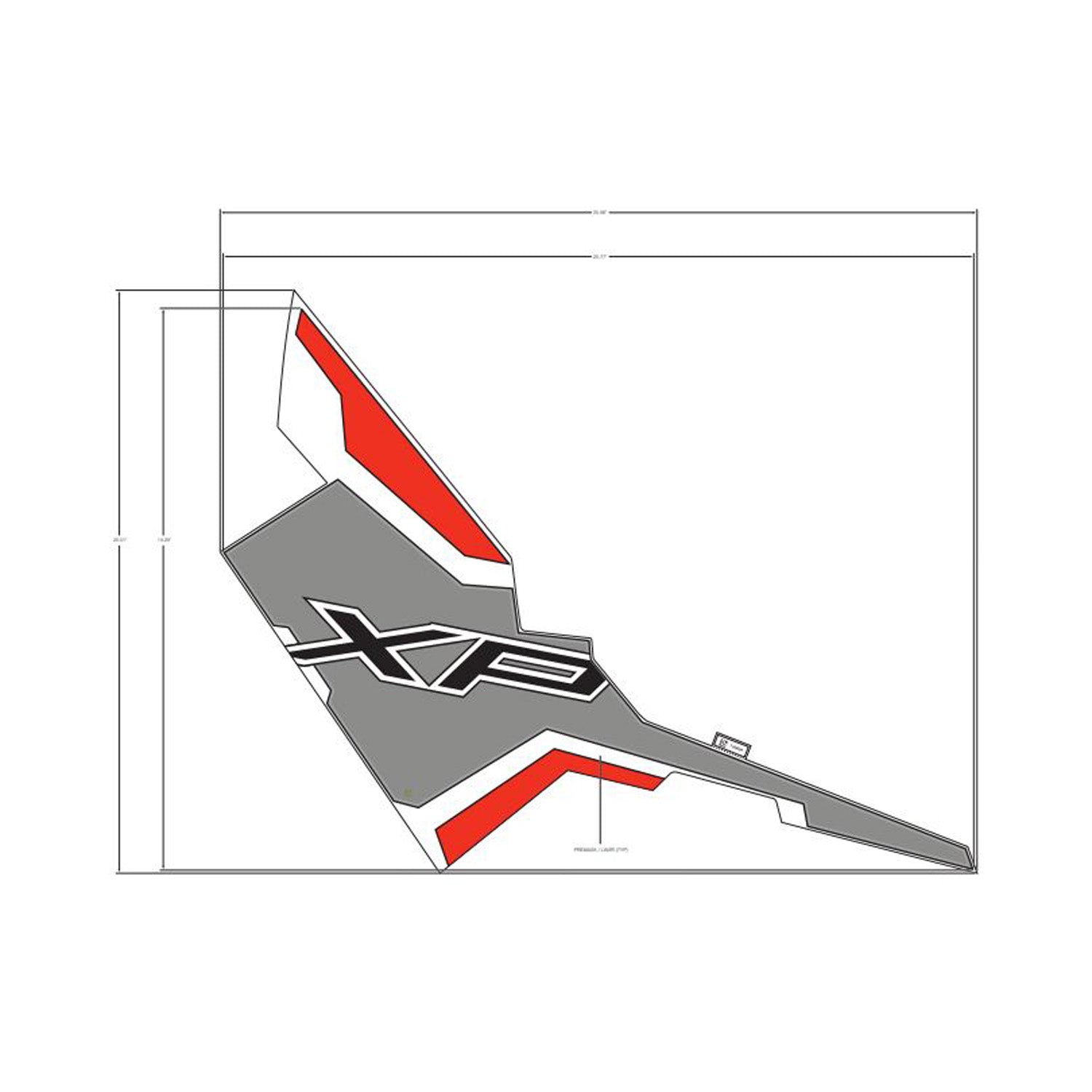 Fender Decal, Rear, Right by Polaris