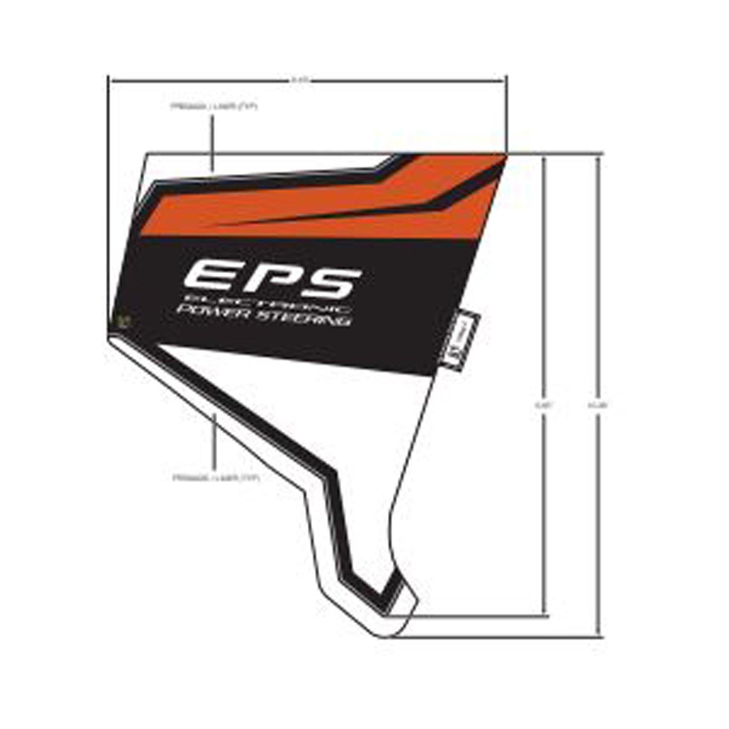 Front Fender Decal, Lower, Eps, Right by Polaris