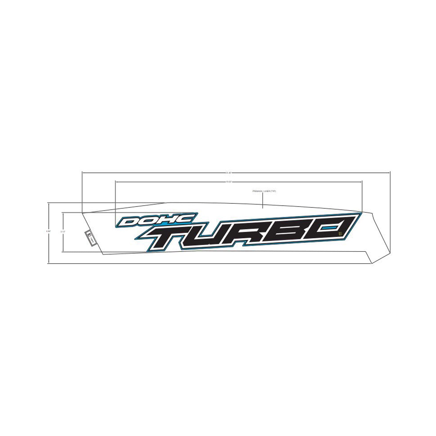 Front Fender Decal, Upper, Turbo, Left by Polaris