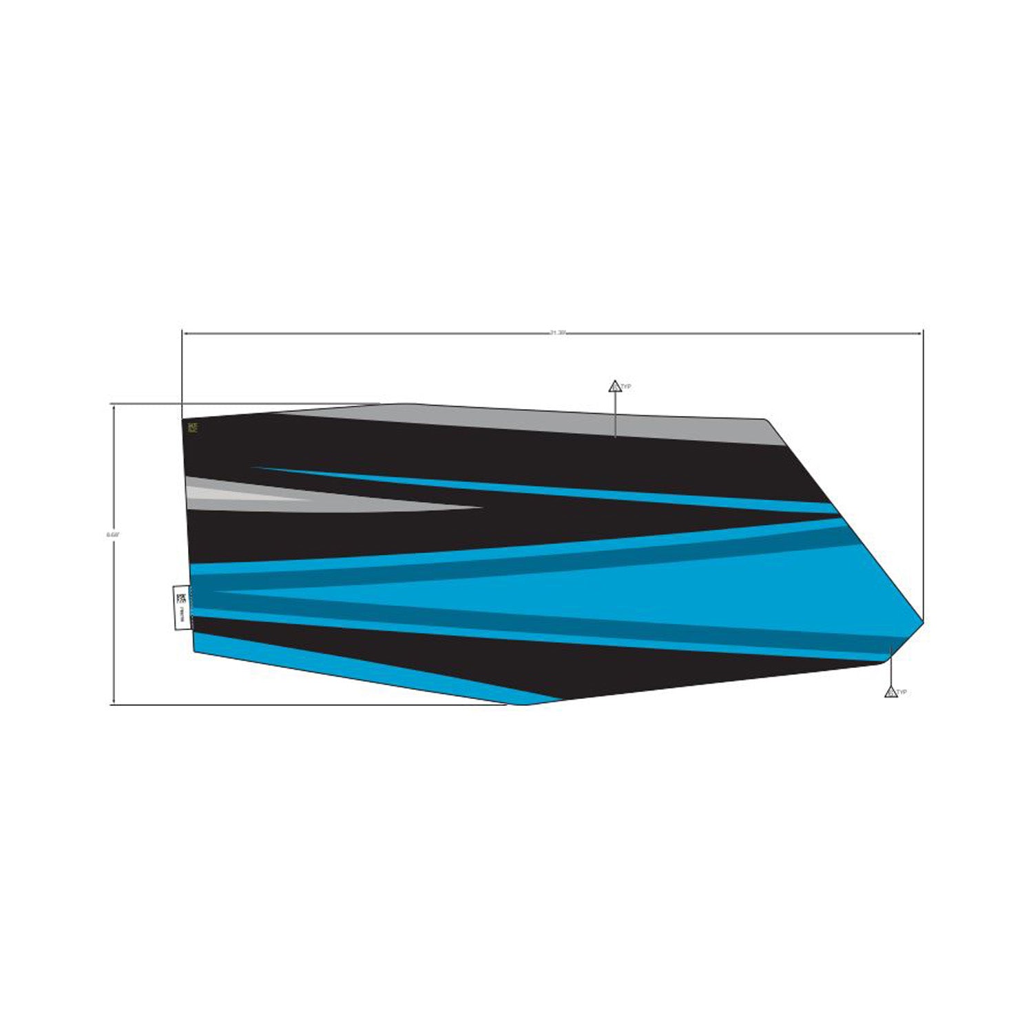 Rear Door Decal, Middle, Right by Polaris