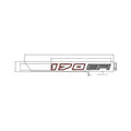 Upper Hood Decal, 170 Efi, Red, Left by Polaris