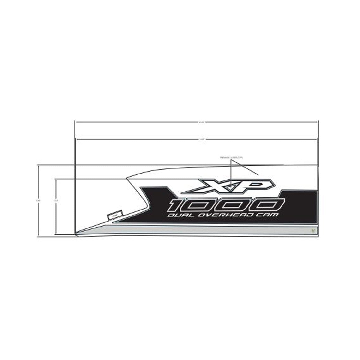 Fender Decal, Front, Left, Xp, by Polaris