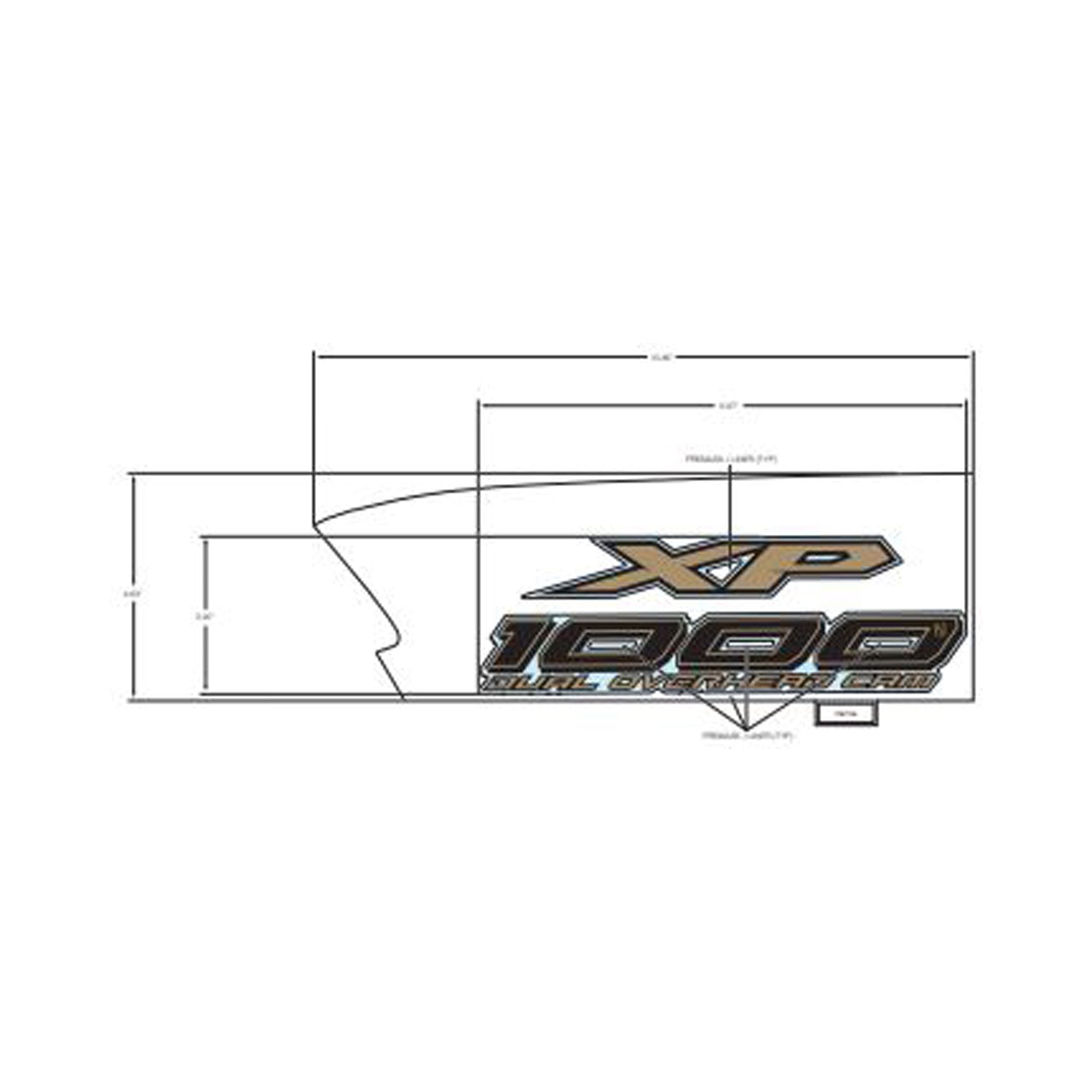Front Fender Decal, Xp 1000, Left by Polaris
