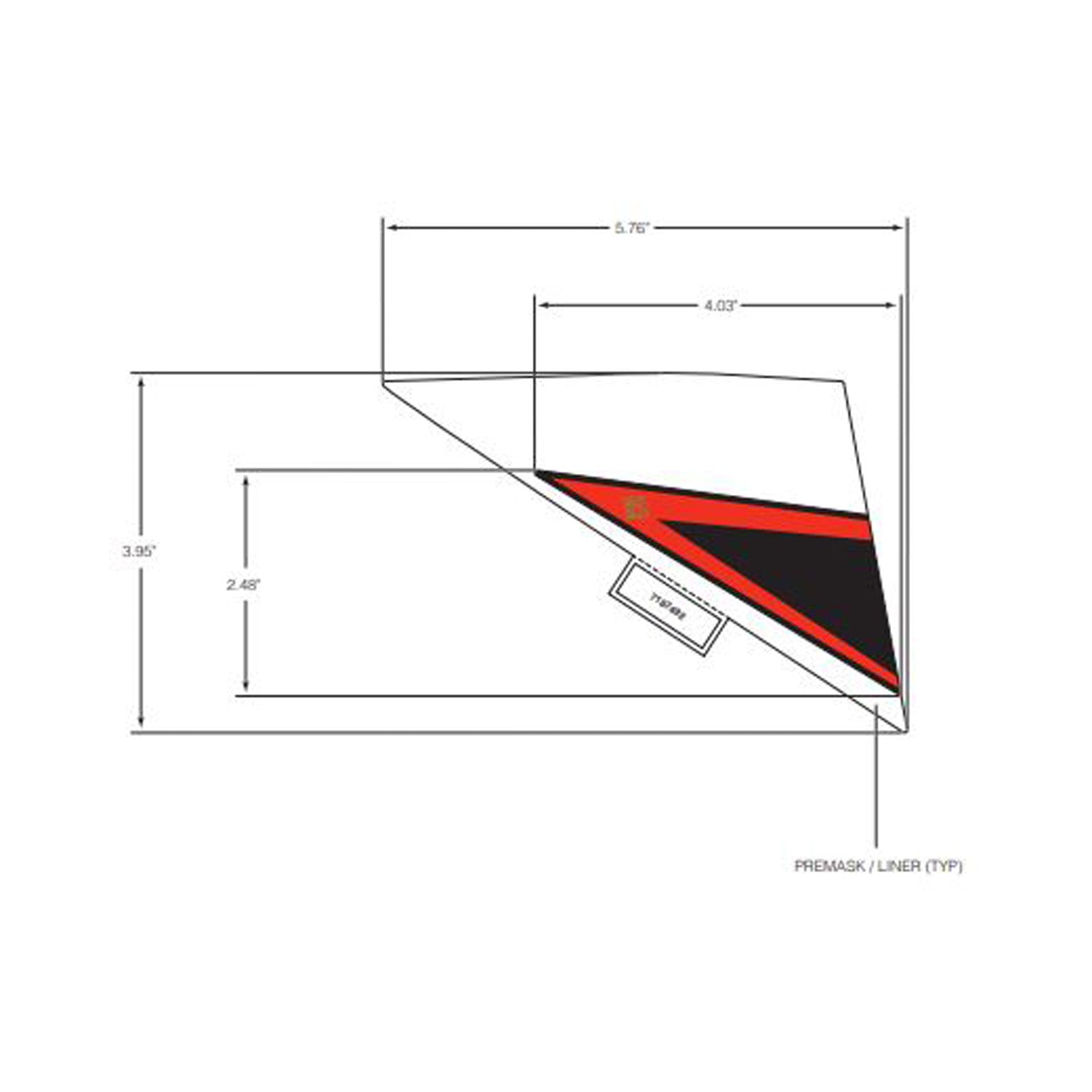 Rear Fender Decal, Lower, Right by Polaris