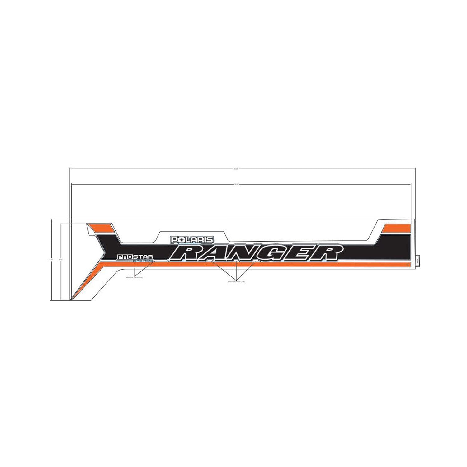 Cargo Box Side Decal, Ranger, Right by Polaris
