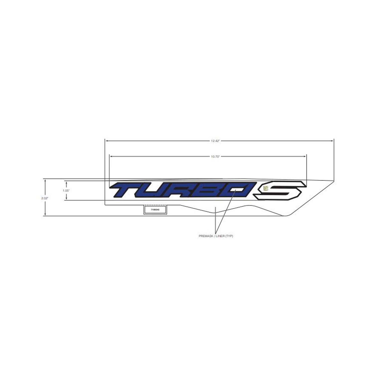 Center Hood Decal, Left by Polaris