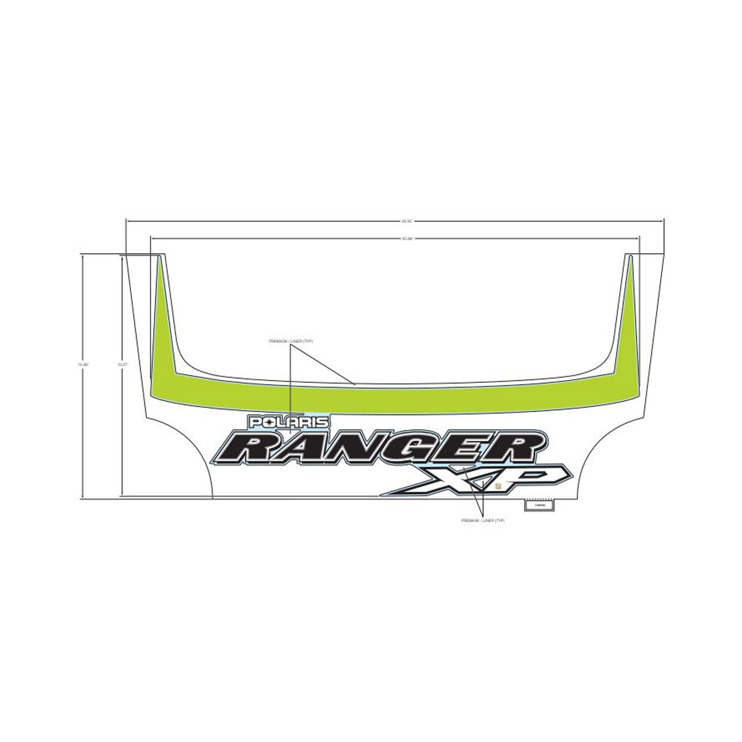 Center Hood Decal by Polaris