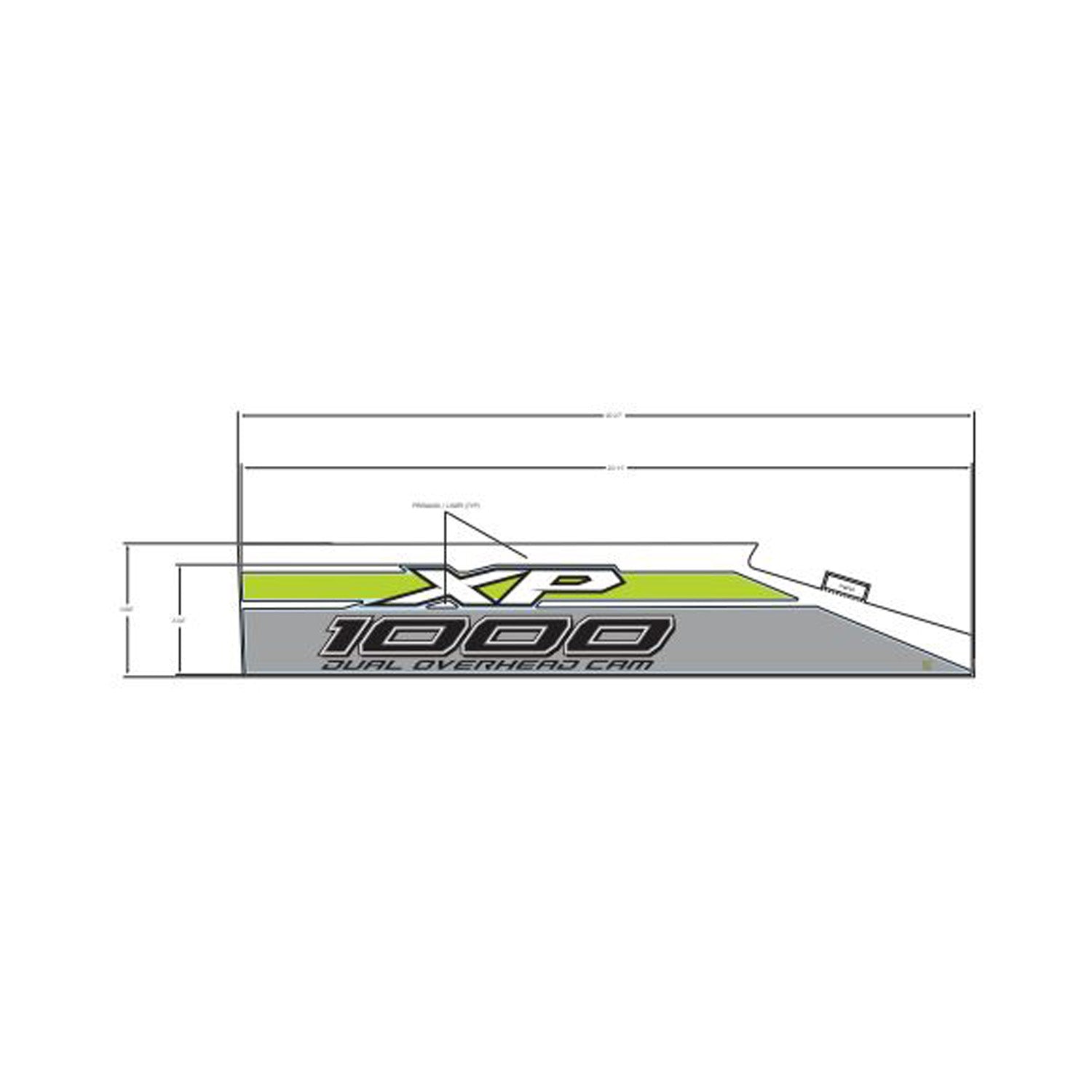 Front Fender Decal, Xp 1000, Right by Polaris