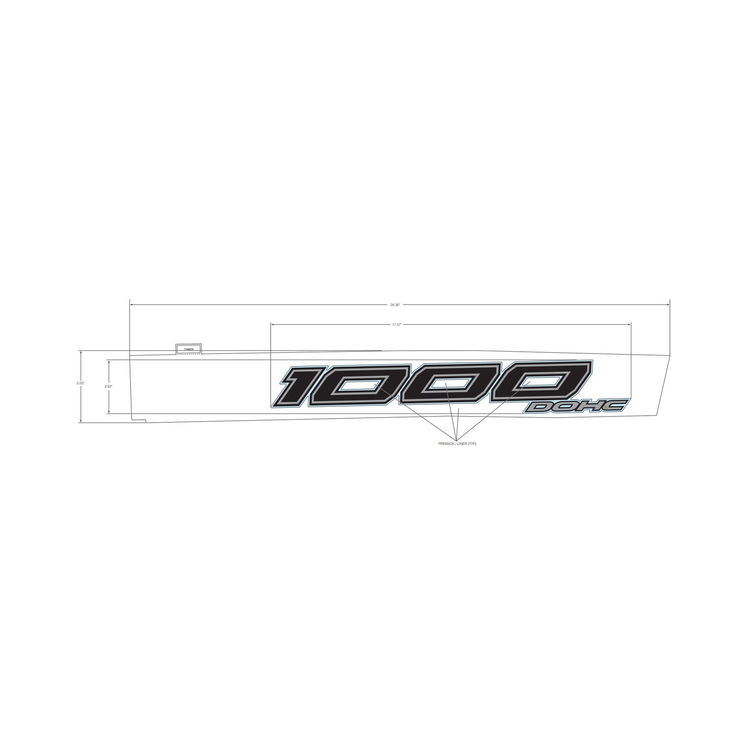 Front Fender Decal, 1000, Left by Polaris