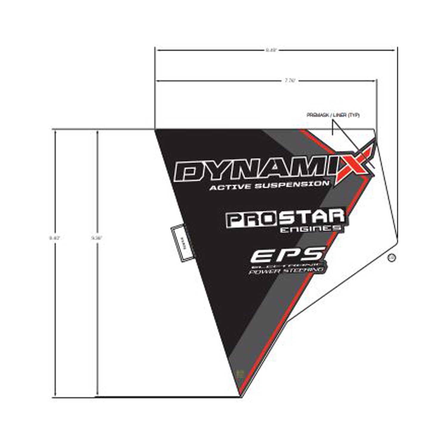 Front Fender Decal, Lower, Left by Polaris