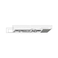 White and gray angled rear fender decal with "PRO XP" text and geometric accents.