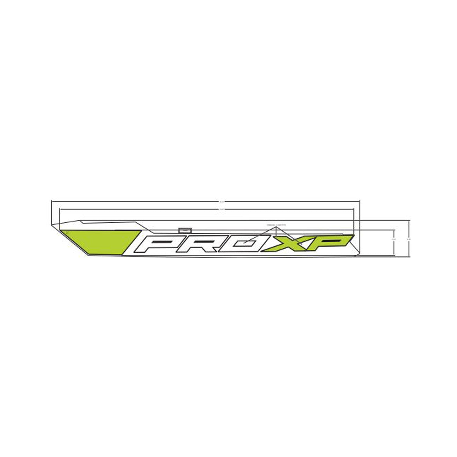 Rear Fender Decal, Lower, Pro XP, Right by Polaris
